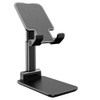 Universal Desktop Foldable Cell Phone and Tablet Stand - Black