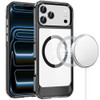 HD Crystal Transparent MagSafe Case for iPhone 17 Pro Max - Black
