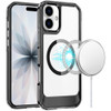 HD Crystal Transparent MagSafe Case for iPhone 17 - Black
