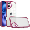 Optical Grade Acrylic Transparent Case for iPhone 17 - Burgundy