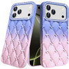 Floral Joy Diamond Crystal TPU Case for iPhone 17 Pro Max - Light Blue Pink