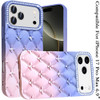 Floral Joy Diamond Crystal TPU Case for iPhone 17 Pro Max - Light Blue Pink