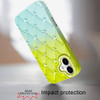 Floral Joy Diamond Crystal TPU Case for iPhone 17 - Light Green Teal