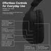 Aura Bluetooth Wireless Noise Isolating Headphones - Black