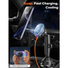 A2C Qi2 15W MagSafe Wireless Charger Cup Holder Car Mount with Semiconductor Cooler
