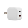Brookstone PD 30W 2 Port USB-C and USB-A Wall Charger with USB-C Cable - White