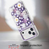 Luxurious Bling 3D Crystal Diamond Case for iPhone 17 Pro Max - Purple