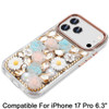 Luxurious Bling 3D Crystal Diamond Case for iPhone 17 Pro - Gold
