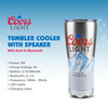 Coors Light 16oz Stainless Steel Double Wall Insulated Tumbler with Removeable Bluetooth Wireless Speaker