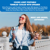 Coors Light 16oz Stainless Steel Double Wall Insulated Tumbler with Removeable Bluetooth Wireless Speaker