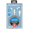 Brookstone MFi Certified 3-in-1 USB-C / Lightning / Micro-USB Tri-Tip Charging Cable 6FT - White