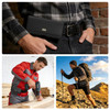 Premium Leather Horizontal Belt Pouch with Card Pocket (5.2 to 5.5 inch Screen Size) - Black