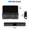 Premium Leather Horizontal Belt Pouch with Card Pocket (5.7 to 6.3 inch Screen Size) - Black