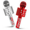 2-Pack Coca-Cola and Diet Coke Bluetooth Wireless Karaoke Speaker Microphone