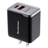 Brookstone Rapid PD 30W 2 Port USB-C and USB-A Wall Charger - Black