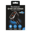 Brookstone 4 Port Rapid 60W PD USB-C and USB-A Car charger - Black