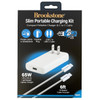Brookstone Slim Portable 65W PD USB-C Wall Charger with USB-C Cable Charging Kit - White