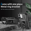 Combat Tough Series Ring Holder Case with Camera Lens Cover for iPhone 17 - Black