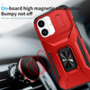 Combat Tough Series Ring Holder Case with Camera Lens Cover for iPhone 17 - Red