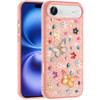 Butterfly Ornaments Diamond Hybrid Case for iPhone Air - Pink