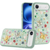 Butterfly Ornaments Diamond Hybrid Case for iPhone Air - Teal