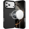 Carbon Fiber Series MagSafe Hybrid Case for iPhone 17 Pro Max - Black