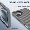Carbon Fiber Series MagSafe Hybrid Case for iPhone 17 - Grey