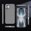 Carbon Fiber Series MagSafe Hybrid Case for iPhone 17 - Grey