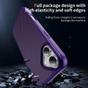 Carbon Fiber Series MagSafe Hybrid Case for iPhone 17 - Purple