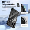 Military Grade Tough Shield Snap-on Transparent Case for iPhone 17 Pro Max - Black