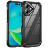 Military Grade Tough Shield Snap-on Transparent Case for iPhone 17 - Black