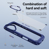 Military Grade Tough Shield Snap-on Transparent Case for iPhone 17 - Blue