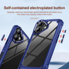 Military Grade Tough Shield Snap-on Transparent Case for iPhone 17 - Blue