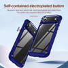 Military Grade Tough Shield Snap-on Transparent Case for iPhone Air - Blue