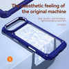 Military Grade Tough Shield Snap-on Transparent Case for iPhone Air - Blue