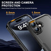 Military Grade TUFF Hybrid Armor Case for iPhone 17 - Black
