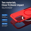 Military Grade TUFF Hybrid Armor Case with MagSafe for iPhone 17 - Red