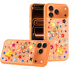 Butterfly Ornaments Diamond Hybrid Case for iPhone 17 Pro Max - Cosmic Orange