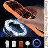 Shade Series Curly Wave Grip Hybrid Case with MagSafe for iPhone 17 Pro - Cosmic Orange
