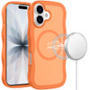 Shade Series Curly Wave Grip Hybrid Case with MagSafe for iPhone 17 - Cosmic Orange