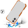 Transparent Protective Bumper Case for iPhone 17 - Cosmic Orange