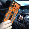 Military Grade Tough Ultra Rugged Hybrid Case with Kickstand for iPhone 17 Pro Max - Cosmic Orange