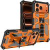 Military Grade Tough Ultra Rugged Hybrid Case with Kickstand for iPhone 17 Pro Max - Cosmic Orange