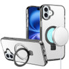 MagSafe Crystal Transparent Stand Case for iPhone 17 - Black
