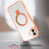 MagSafe Crystal Transparent Stand Case for iPhone 17 - Cosmic Orange