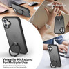 Shade Series MagSafe Case with Kickstand Ring Holder for iPhone 17 - Black