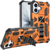 Military Grade Tough Ultra Rugged Hybrid Case with Kickstand for iPhone 17 - Cosmic Orange