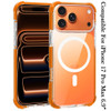 MagSafe Transparent Protective Bumper Case for iPhone 17 Pro Max - Cosmic Orange