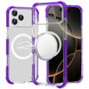 MagSafe Transparent Protective Bumper Case for iPhone 17 Pro Max - Purple