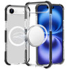 MagSafe Transparent Protective Bumper Case for iPhone 17 Air - Black